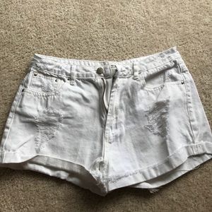 White Forever 21 shorts